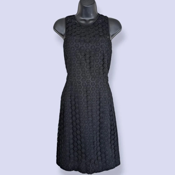 Cynthia Steffe Black Floral Lace Dress - Picture 1 of 6